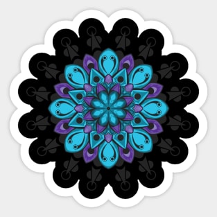 ornament style design purple Sticker